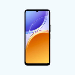 vivo Y05e in Grand Black, front view